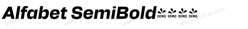 Alfabet SemiBold字体转换